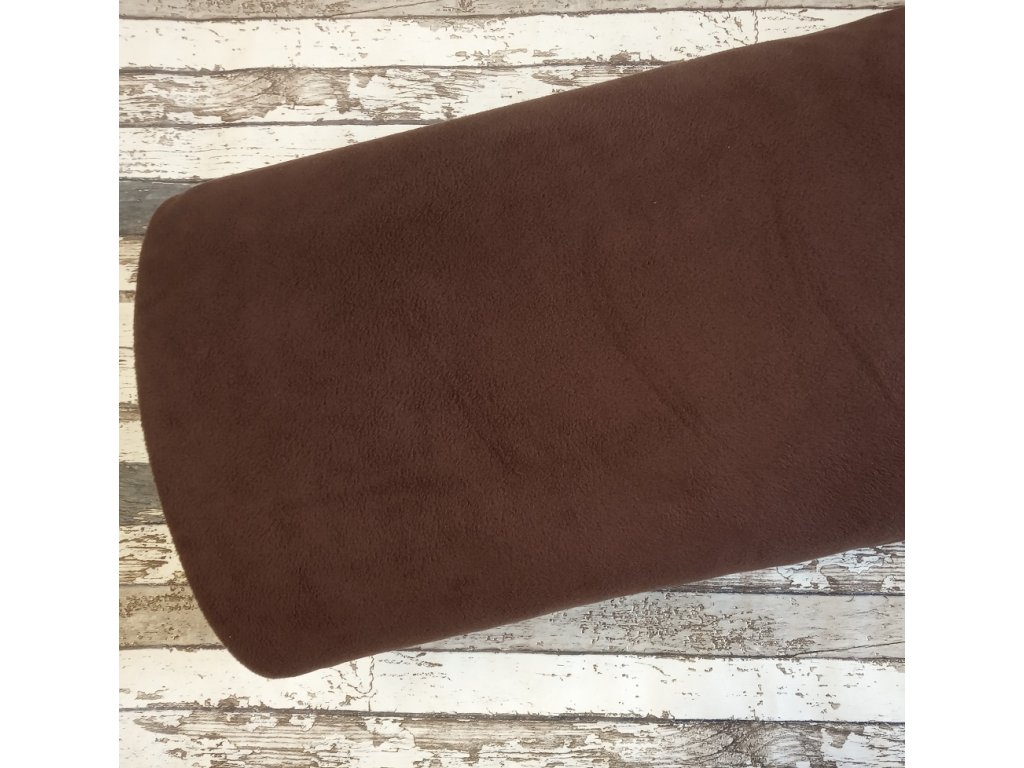 Fleece antipiling, 190 g, čokoláda, 879