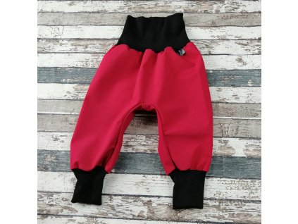 Softshellové kalhoty Yháček, letní, bordó, vel. 134