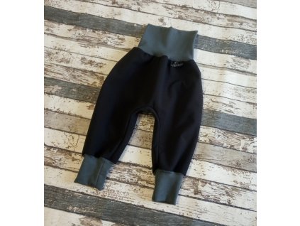 Softshellové kalhoty Yháček, zimní, černá/antracit