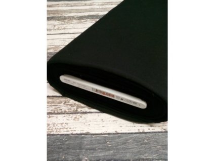 Teplákovina počesaná černá