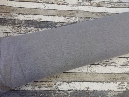 Teplákovina počesaná tmavě šedý melír