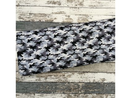 Plátno, šedý maskáč