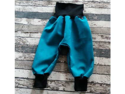 Softshellové kalhoty Yháček, podzim, Petrolej