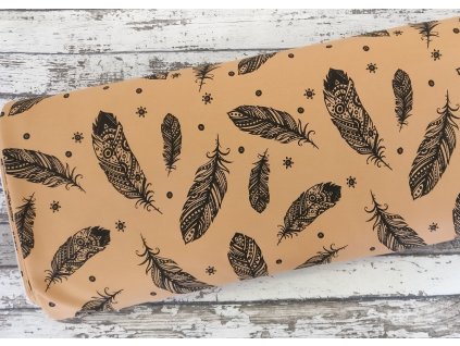 Teplákovina, peříčka na ostře hořčicové