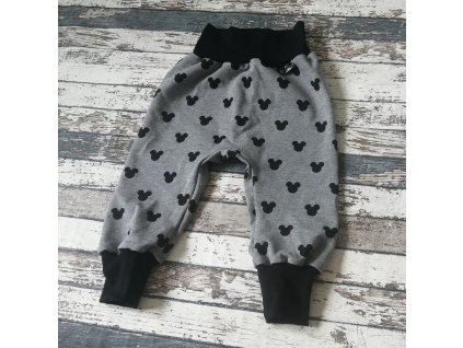 Rostoucí tepláčky Yháček, myšák hlavy na tmavě šedém melíru