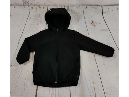 Softshellová bunda Yháček LONG, zimní, černá/černá, DOPRODEJ