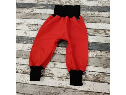 Softshellové kalhoty Yháček, letní, červené