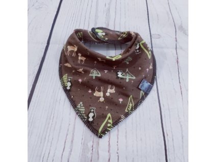 Slintáček s nákrčníkem Yháček, Stromky a zvířátka na hnědé