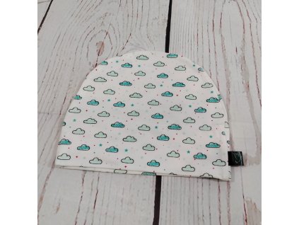 Rostoucí čepička Yháček, mráčky, DOPRODEJ!