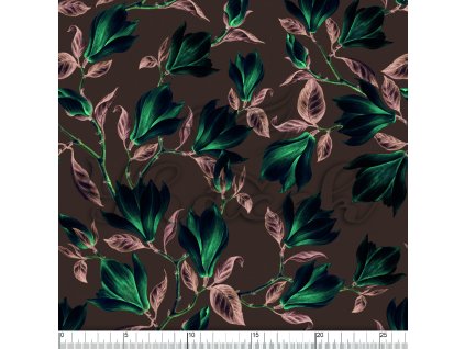 YH2021 28 černe květy vod pravítko