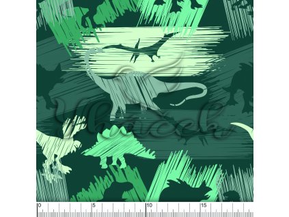 dino zelená vod pravítko