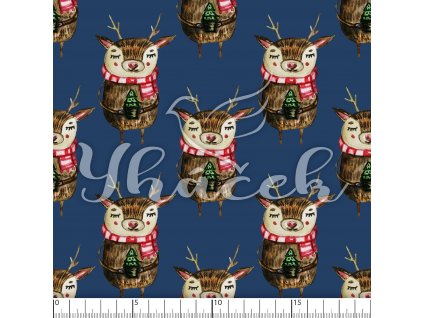 Softshell zimní, Jelínek s vánočním stromečkem na džínové, předobjednávka