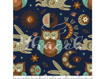 Zakázkový tisk, softshell, kočárkovina... Zvířecí souhvězdí na navy