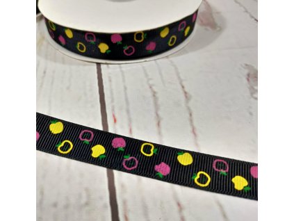 Rypsová stuha jablíčka