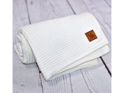 Waflová deka Yháček, Ecru