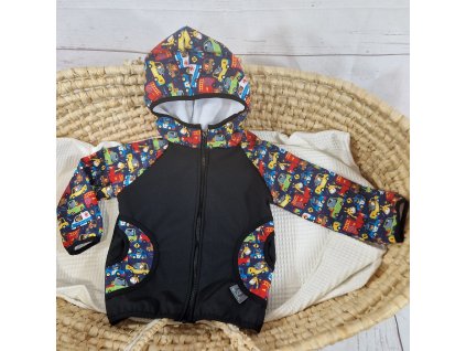 Softshellová bunda Yháček, podzim, Veselá doprava