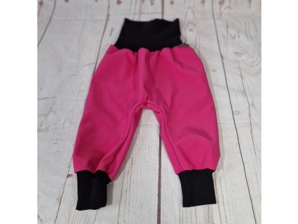 Softshellové kalhoty s beránkem Yháček, fuchsiová