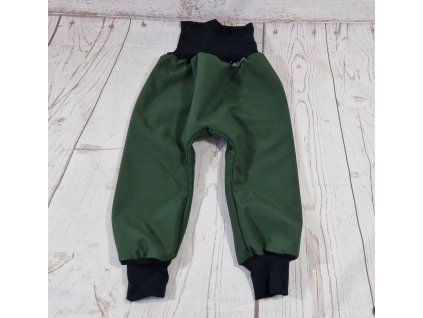 Softshellové kalhoty s beránkem Yháček, khaki