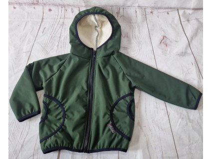 Softshellová bunda s beránkem Yháček, Khaki