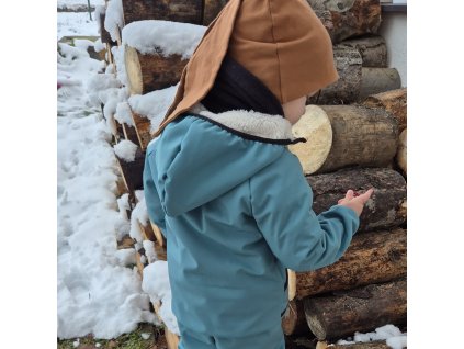 Softshellová bunda s beránkem Yháček, Dusty mint