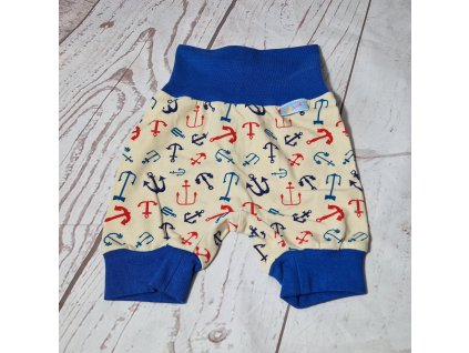 Kraťásky/tříčtvrťáky Yháček, Kotvy, vel. 62, POSLEDNÍ KUS