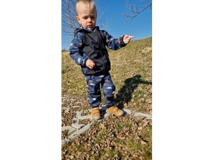 Softshellová bunda Yháček, zimní, Auta