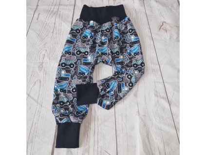 Flísové tepláky Yháček, Stavební stroje