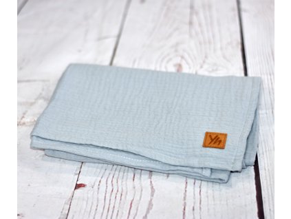 Mušelínová deka dvouvrstvá Yháček, grey