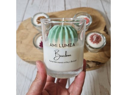 Sójová svíčka AMI LUMEA, Bourbon - kaktus
