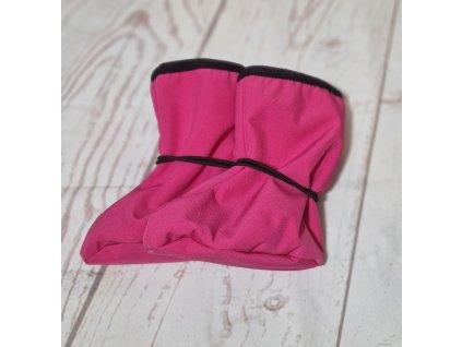 Botičky Yháček, softshell s beránkem, Fuchsiové