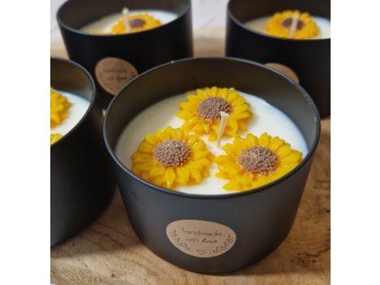 Sójová svíčka AMI LUMEA, Slunečnice