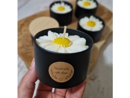 Sójová svíčka AMI LUMEA, Kopretina v dóze