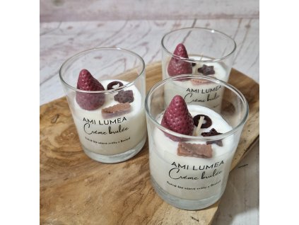 Sójová svíčka AMI LUMEA, Jahoda a čokoládky