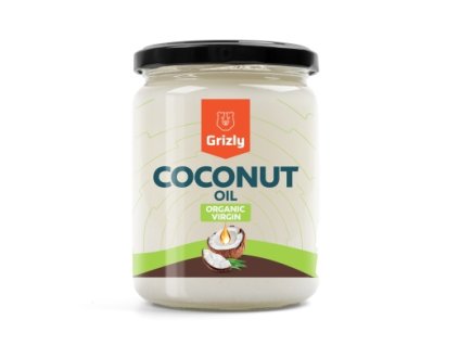 kokosovy olej panensky bio 500 ml img grizly~~peceni a vareni~~kokosovy olej organic virgin 500ml fd 99