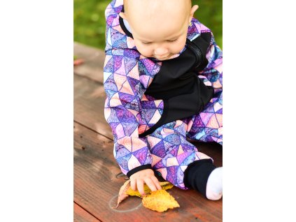 Softshellová bunda Yháček, zimní, trojúhelníky digi, vel. 104, II. jakost