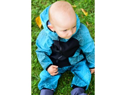 Softshellová bunda Yháček, zimní, abstrakce, vel. 80, II. jakost