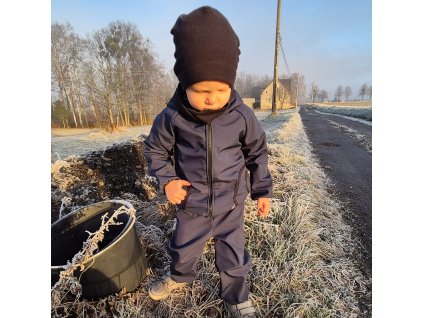 Softshellová bunda s beránkem Yháček, Navy