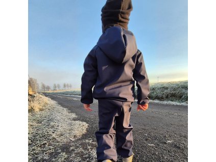Softshellová bunda Yháček, zimní, navy