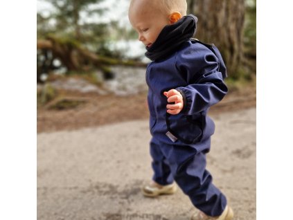 Softshellové kalhoty Yháček, zimní, navy