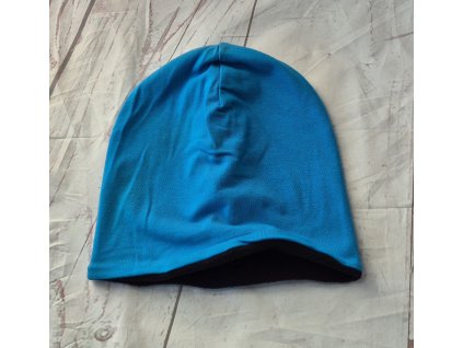 Šmoulí čepička Yháček, Tyrkys/černá