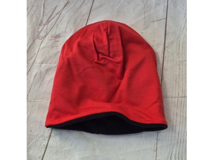 Šmoulí čepička Yháček, červená, flís