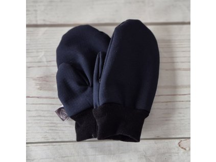 Softshellové rukavice s beránkem, Navy