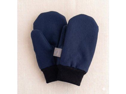 Softshellové rukavice s beránkem, Navy