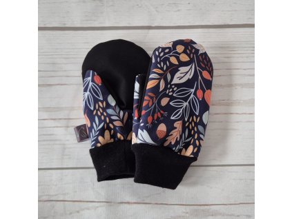 Softshellové rukavice s beránkem, Barvy podzimu na navy