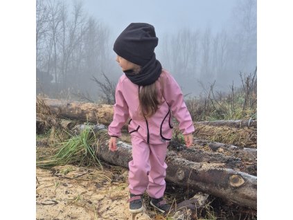 Softshellová bunda Yháček, zimní, starorůžová