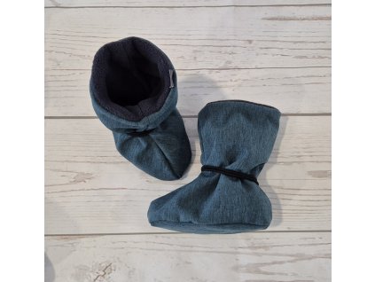 Nosicí botičky/válenky NEW Yháček, Petrolej žíhaný