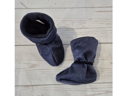 Nosicí botičky/válenky NEW Yháček, Navy melír, poslední kus