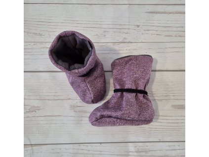 Nosicí botičky/válenky MINI Yháček, vínový melír, poslední kus