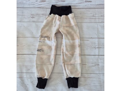 Zimní softshellové kalhoty Yháček, Květy, II. jakost, vel. 116