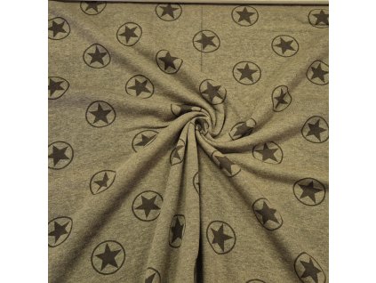 Teplákovina počesaná, Hvězdy, 1,35 m, II. jakost